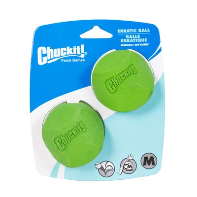 Chuckit Erratic Ball Medium - 2/Pk