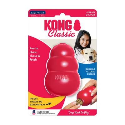 Toy Dog Kong Classic Red (T1) - Large