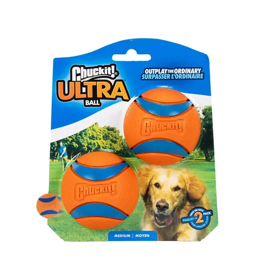 Chuckit Ultraball Rubber 2/Pk - Medium
