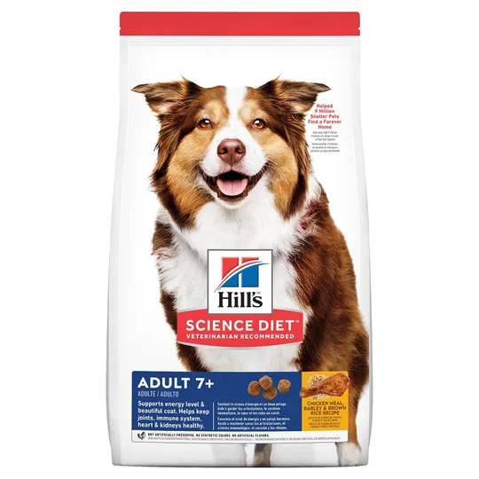 Canine Science Diet Adult 7+ Chicken Barley & Rice - 33 lb / 14.96 kg