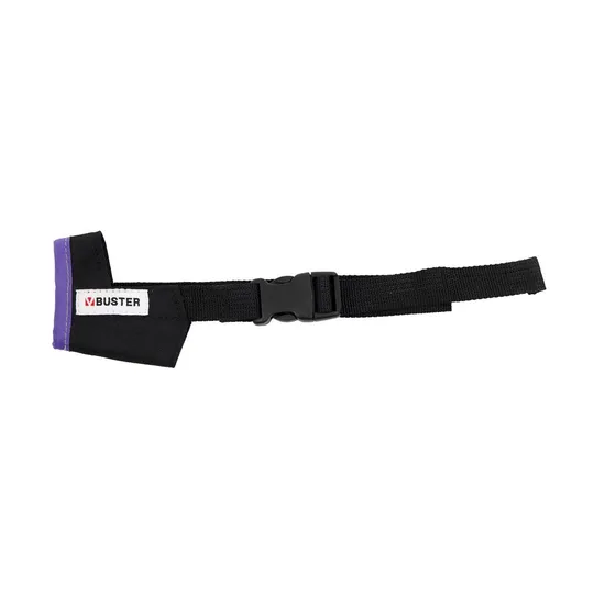 Buster Muzzle Nylon Canine Easy ID Black/Purple - Small