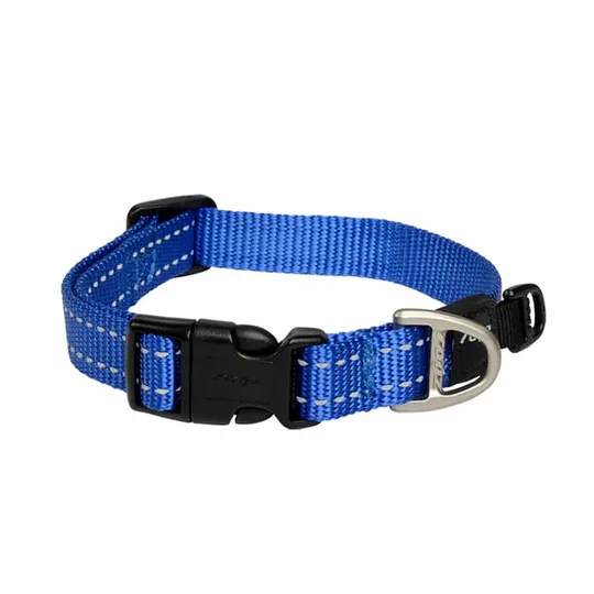 Collar Canine Rogz Utility Firefly Blue - 3/8in X 6-8.5in