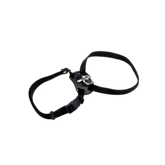 Harness Feline Adjustable Nylon Black - 12-18in X 3/8in