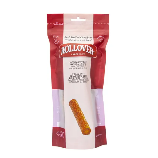 Rollover Beef Stuffed Chewbies 2/Pk - Large