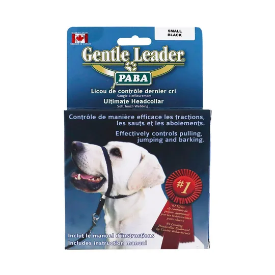 Gentle Leader Canine Adjustable Headcollar Black - Small