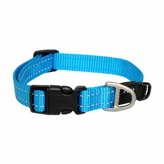 Collar Canine Rogz Utility Firefly Turquoise - 3/8in X 6-8.5in