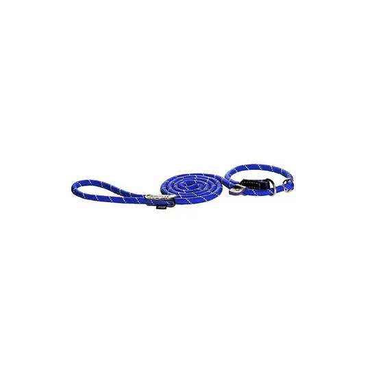 Lead Canine Rogz Rope Long Moxon Blue - 1/2in X 6ft