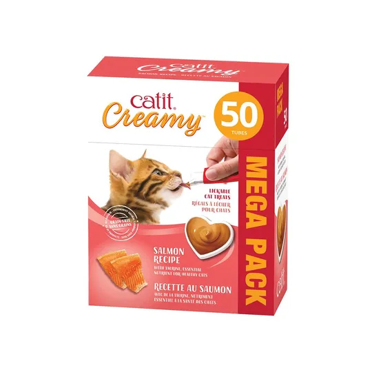 Catit Creamy Lickables Salmon Flavour - 50/Pk