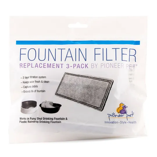 Pioneer Pet Plastic Drinking Fountain Repl Filters - 3/Pk