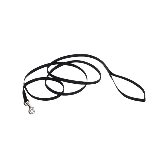 Lead Canine Coastal Black - 3/8in X 6ft