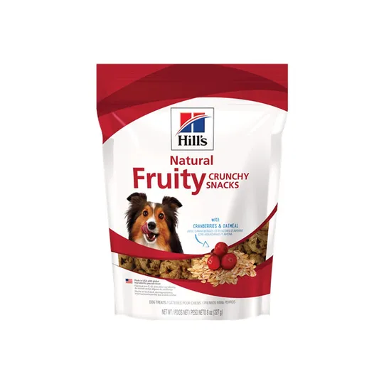 Canine Hills Naturals Treats Fruity Snacks with Cranberry & Oatmeal 8 oz