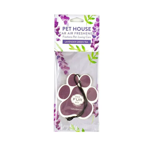 Car Freshener Pet House One Fur All - Lavender Green Tea