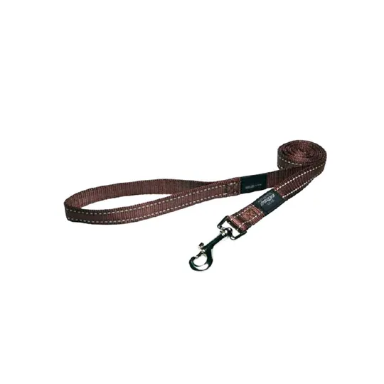 Lead Canine Rogz Utility Lumberjack Chocolate - 1in X 6ft