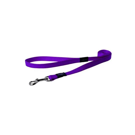 Lead Canine Rogz Utility Fanbelt Purple - 3/4in X 6ft