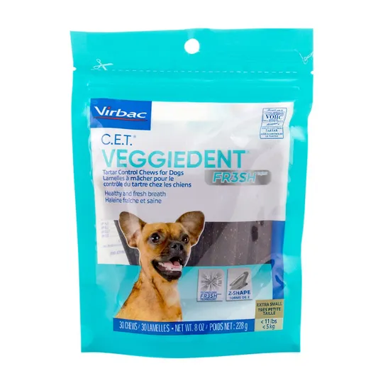 Cet Veggiedent Fr3 sh Tartar Chews Xsmall - 30 s