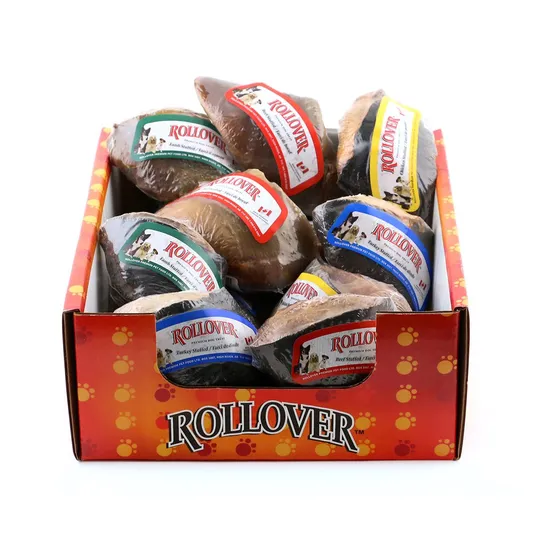 Rollover Beef Hoof Stuffed S/W Assorted - 12/Case