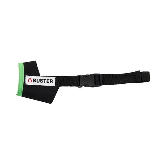 Buster Muzzle Nylon Canine Easy ID Black/Lime - Medium