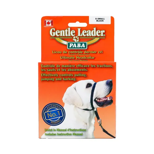 Gentle Leader Canine Adjustable Headcollar Black - X Small