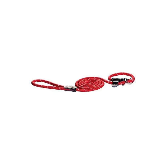 Lead Canine Rogz Rope Long Moxon Red - 1/2in X 6ft