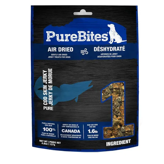 PureBites Canine Air Dried Cod Skin Jerky