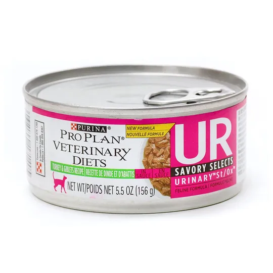 Feline PVD Urinary Ur St/Ox Turkey Formula - 24 X 156 gm Cans