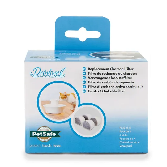 Drinkwell Ceramic Fountains Replacement Charcoal Filters - 4/Pk
