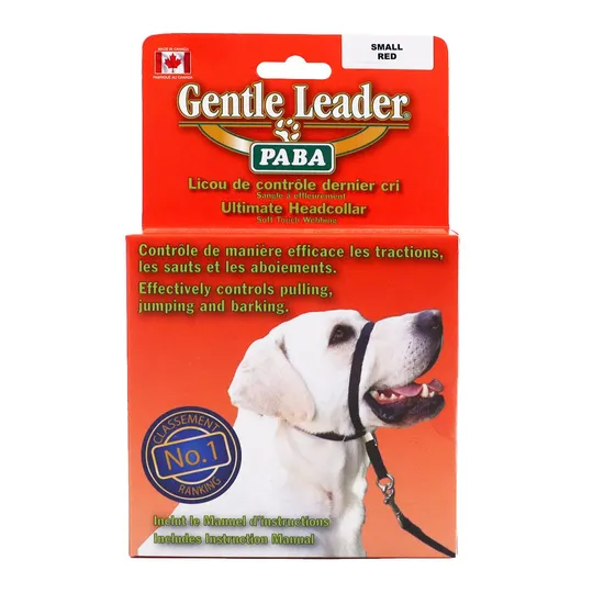 Gentle Leader Canine Adjustable Headcollar Red - Small