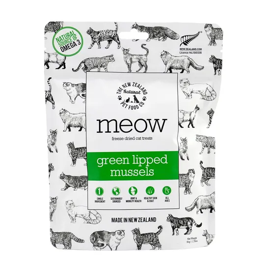 Nz Natural Meow Green Lipped Mussel - 50 g/1.76 oz