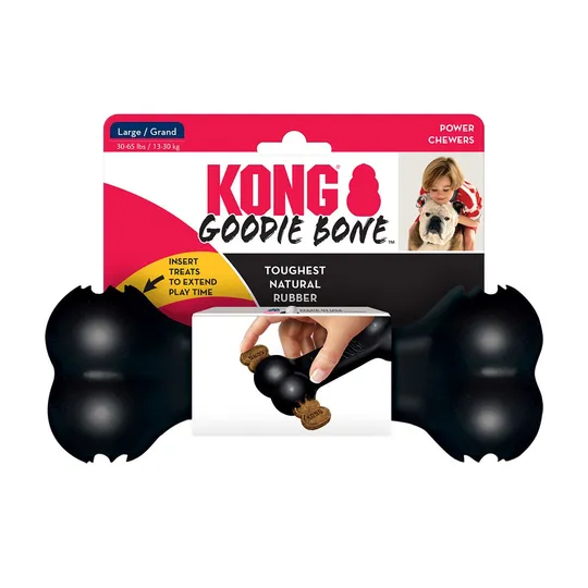 Kong Extreme Goodie Bone Black - Large