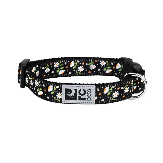 Collar Canine Rc Clip Adjustable Daisies - 5/8in X 7-9in