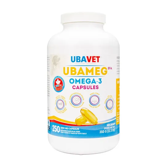 Ubavet Ubameg Omega 3 Fatty Acid Caps - 250's