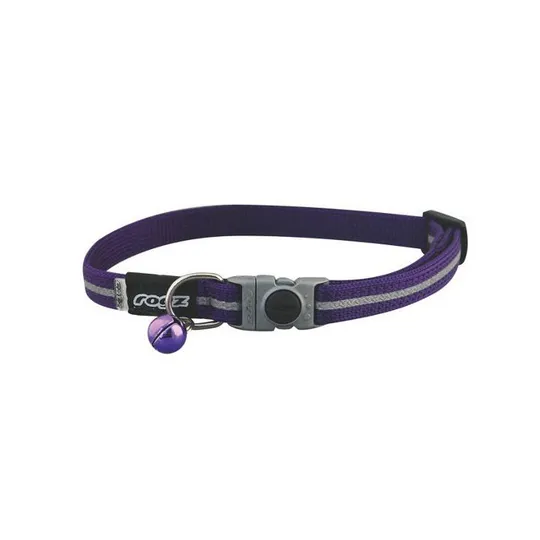 Collar Rogz Break Away Alleycat Adjustable Purple - 3/8in X 8-12in