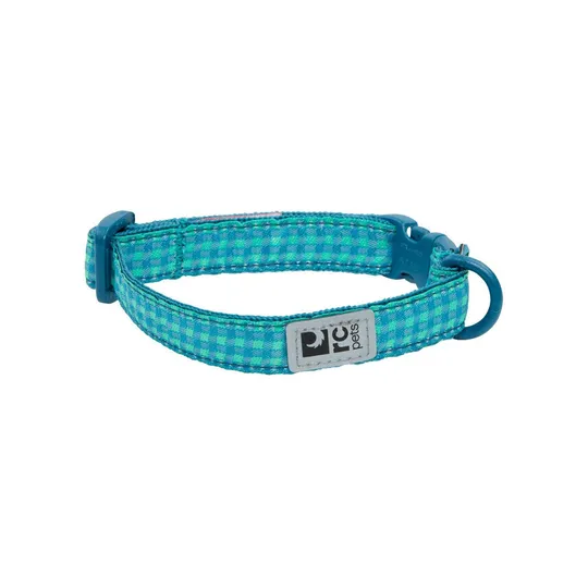 Collar Feline Rc Breakaway Green Gingham - 1/2in X 8in - 10in