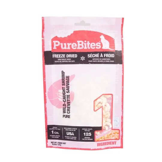 Purebites Feline Shrimp Super Value Size - 0.8 oz/23 g