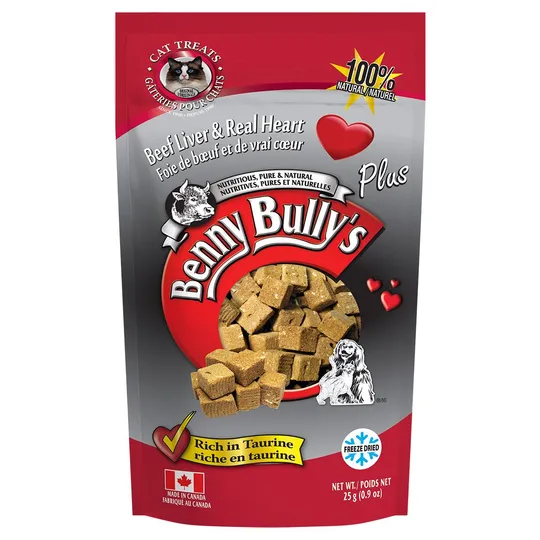 Benny Bully's Plus Beef Liver & Beef Hearts - 0.9 oz/25 g