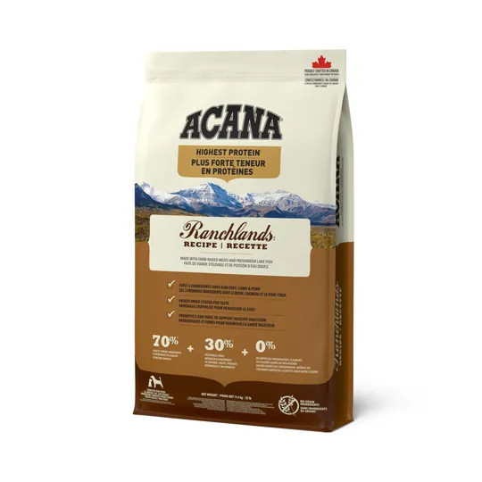 Acana Highest Protein Ranchlands Recipe - 11.4 kg