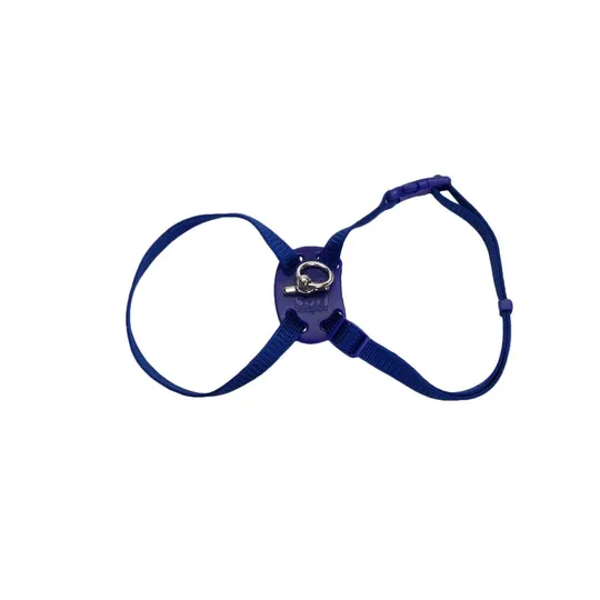 Harness Feline Adjustable Nylon Blue - 12-18in X 3/8in