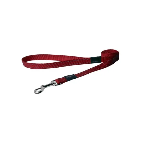 Lead Canine Rogz Utility Fanbelt Red - 3/4in X 6ft