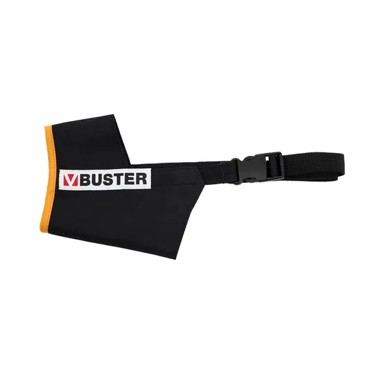 Buster Muzzle Nylon Canine Easy ID Black/Orange - Xxx Large