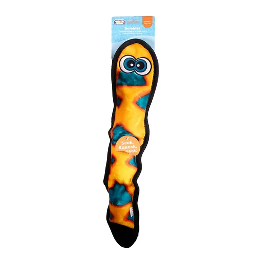 Oh Invincible Snake Orange/Blue with 3 Squeakers