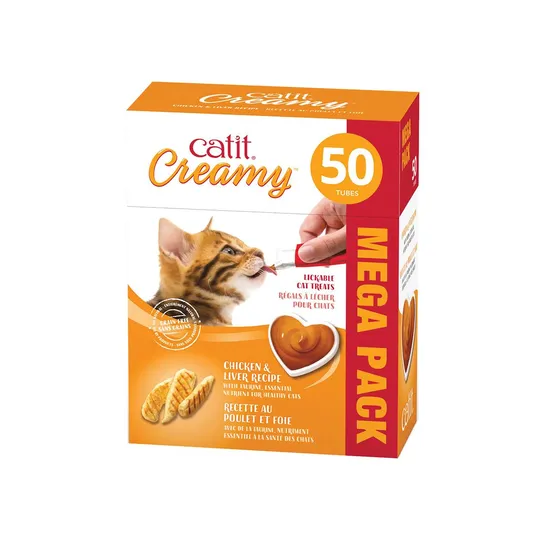 Catit Creamy Lickables Chicken & Liver Flavour - 50/Pk