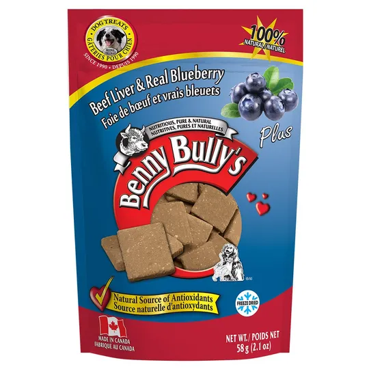Beef Liver Plus Blueberry Benny Bullys - 2.1 oz/58 g