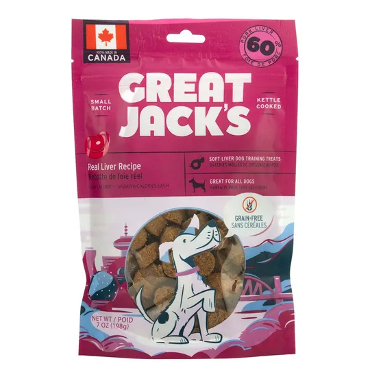 Great Jacks Soft/Chewy Pork Liver - 198g/7oz