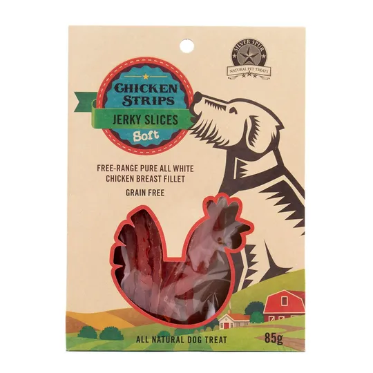 Chicken Jerky Strips Soft Silverspur - 85 g