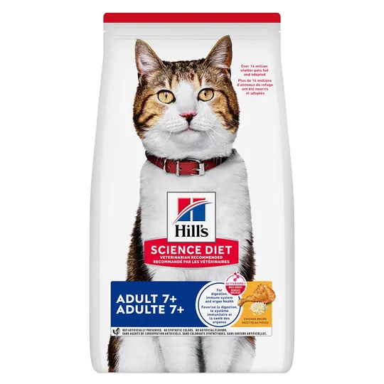 Feline Science Diet Adult 7+ (Chicken)- 4 lb / 1.81 kg