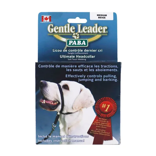 Gentle Leader Canine Adjustable Headcollar Beige - Medium