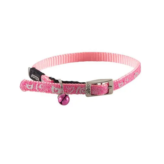Collar Rogz Safety Pin Buckle Adjustable Pink - 1/4in X 10-12in