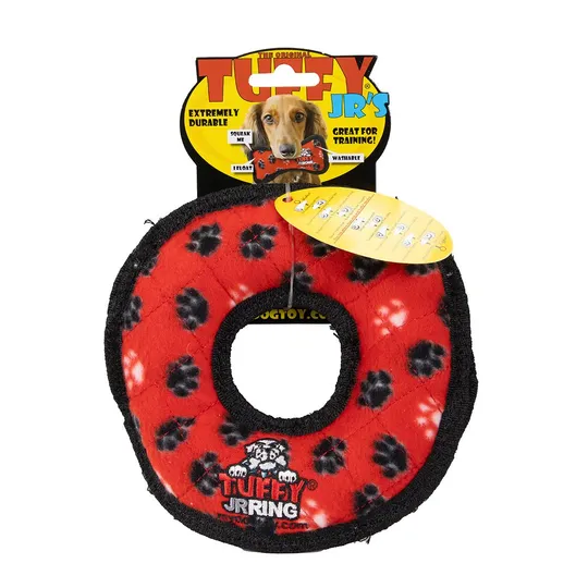 Tuffies Rumble Ring Jr Red - 7 in D X 1 in Thick