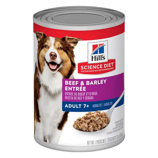 Canine Science Diet Senior Beef - 12 X 370 gm Cans