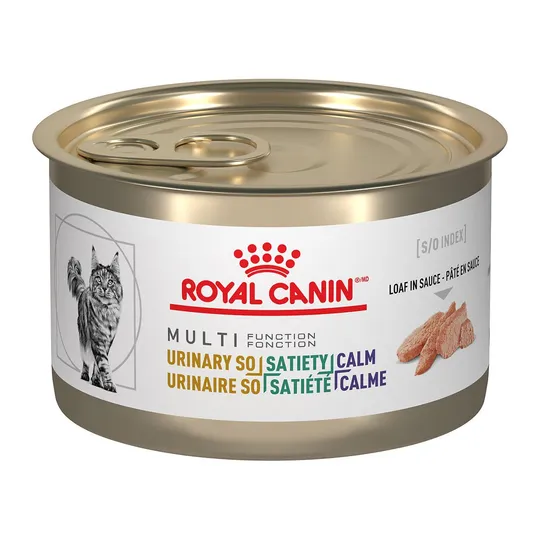 Feline RC Urinary SO + Satiety + Calm Loaf - 24 X 145 gm Cans